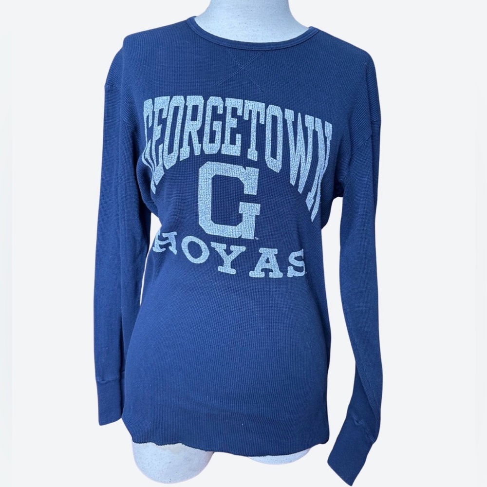 Georgetown Hoyas VTG 90’s long sleeve dark blue thermal shirt